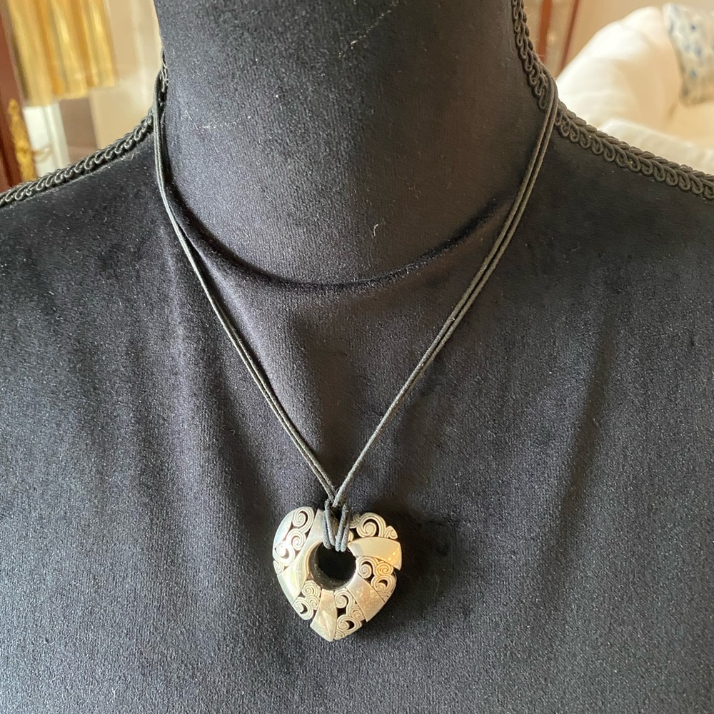 Brighton Kismet Heart Puffy Necklace